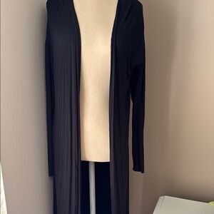 See You Monday Black Longline Jacket